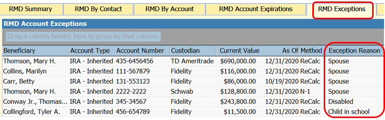 RMD software for financial advisors